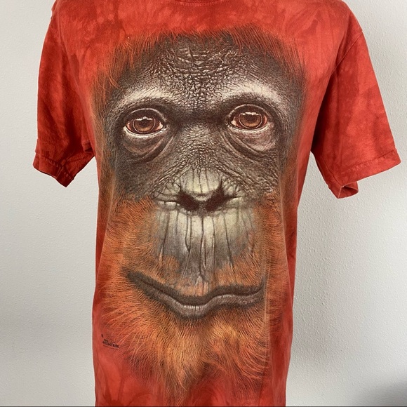 Men’s The Mountain Chimpanzee Monkey Jungle Miami Florida Tie Dye Graphic Tee - Picture 2 of 7